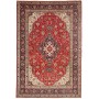 Tappeto Tabriz Persia Medaglione Rosso Blu 202x300 Cm
