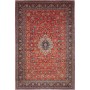 Tappeto Sarough Persia Medaglione Rosso Blu 248x372 Cm
