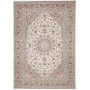 Tappeto Kashan Persia Medaglione Crema Beige 245x345 Cm