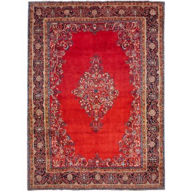 Tappeto Sarough Persia Floreale Rosso Blu 283x400 Cm