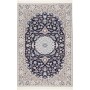 Tappeto Nain 6la Persia Medaglione Blu Notte Crema 125x190 C