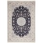 Tappeto Nain 6la Persia Medaglione Blu Crema 168x249 Cm