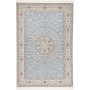 Tappeto Nain 6la Persia Medaglione Azzurro Crema 157x240 Cm