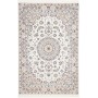Tappeto Nain 6la Persia Medaglione Avorio Blu 124x187 Cm