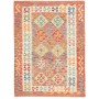 Tappeto Kilim Afghanistan Geometrico Terracotta Multicolor 1