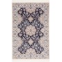 Tappeto Nain 6la Persia Medaglione Blu Crema 104x158 Cm