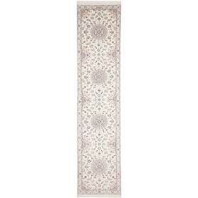 Tappeto Nain 6la Persia Floreale Crema Blu 87x400 Cm