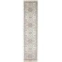 Tappeto Nain 6la Persia Floreale Crema Azzurro 86x540 Cm
