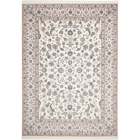 Tappeto Nain 6la Persia Floreale Crema Blu 258x356 Cm