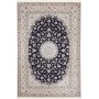 Tappeto Nain 6la Persia Medaglione Blu Notte Crema 211x317 C