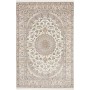 Tappeto Nain 6la Persia Medaglione Avorio Blu 208x317 Cm