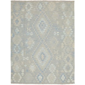 Tappeto Kilim Afghanistan Geometrico Azzurro Beige 150x200 C