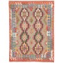 Tappeto Kilim Afghanistan Astratto Multicolore Terracotta 14
