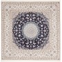 Tappeto Nain 6la Persia Medaglione Blu Crema 211x208 Cm