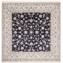 Tappeto Nain 6la Persia Floreale Blu Notte Avorio 260x261 Cm