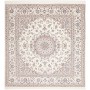 Tappeto Nain 6la Persia Medaglione Avorio Blu 205x213 Cm