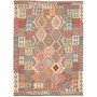 Tappeto Kilim Afghanistan Astratto Multicolore Vivace 171x23