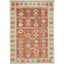Tappeto Kilim Afghanistan Geometrico Arancione Policromo 172