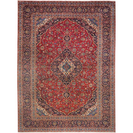 Tappeto Ardakan Persia Medaglione Rosso Blu 300x405 Cm