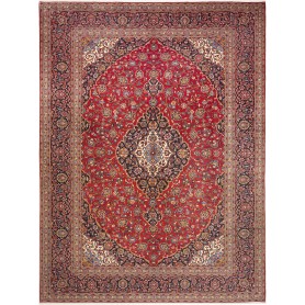 Tappeto Ardakan Persia Medaglione Rosso Blu 293x400 Cm