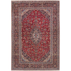 Tappeto Ardakan Persia Medaglione Rosso Blu 260x378 Cm