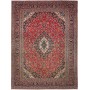 Tappeto Ardakan Persia Medaglione Rosso Blu Scuro 303x405 Cm
