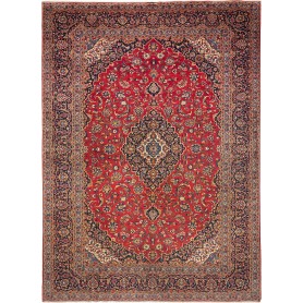 Tappeto Ardakan Persia Medaglione Rosso Blu 282x392 Cm