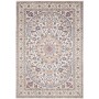 Tappeto Nain Kashmar Persia Floreale Avorio Blu 242x350 cm