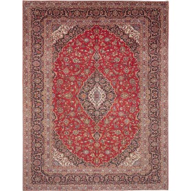 Tappeto Ardakan Persia Medaglione Rosso Blu 292x393 Cm