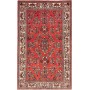 Tappeto Sarough Persia Floreale Rosso Crema 128x207 Cm