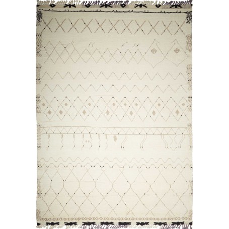 Tappeto Berbero Persia Geometrico Crema Marrone 275