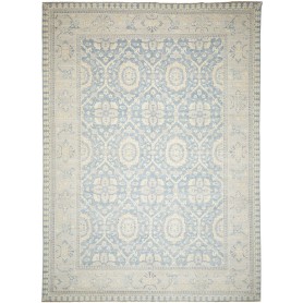 Tappeto Zigler Fine Pakistan Floreale Blu Cielo Polvere Crem