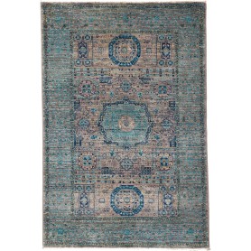 Tappeto Mamlouk Pakistan 80x118 Blu Petrolio Tu
