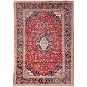 Tappeto Ardakan Persia Medaglione Rosso Blu Scuro 205x292 Cm
