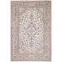 Tappeto Kashan Persia Medaglione Crema Blu 195x292 Cm