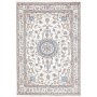 Tappeto Nain Kashmar Persia Medaglione Crema Azzurro 200x292