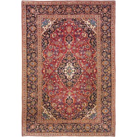 Tappeto Ardakan Persia Medaglione Rosso Blu 203x300 Cm