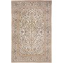 Tappeto Kashan Persia Medaglione Crema Blu 192x305 Cm