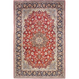Tappeto Ardakan Persia Medaglione Rosso Blu 216x327 Cm