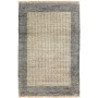 Tappeto Shayan Pakistan Geometrico Grigio Naturale 61x92 Cm