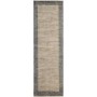 Tappeto Shayan Pakistan Geometrico Grigio Naturale 79x299 Cm