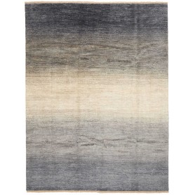 Tappeto Shayan Pakistan Astratto Grigio Beige 202x265 Cm