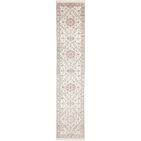 Tappeto Nain 6la Persia Floreale Crema Azzurro 82x415 Cm