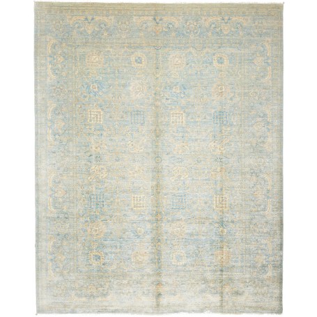 Tappeto Zigler Extra Fine Pakistan Geometrico Azzurro Tenue