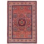Tappeto Mamlouk Pakistan Geometrico Rosso Blu 103x147 cm
