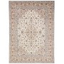Tappeto Kashan Persia Medaglione Avorio Blu 250x343 Cm