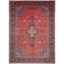 Tappeto Sarough Persia Medaglione Rosso Blu 300x408 Cm