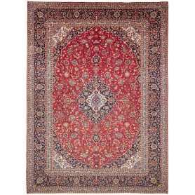 Tappeto Ardakan Persia Medaglione Rosso Blu 298x405 Cm