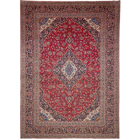 Tappeto Ardakan Persia Medaglione Rosso Blu 297x410 Cm