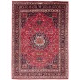 Tappeto Mashad Persia Medaglione Rosso Blu 248x340 Cm